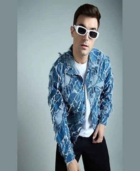 upcycled denim jacket